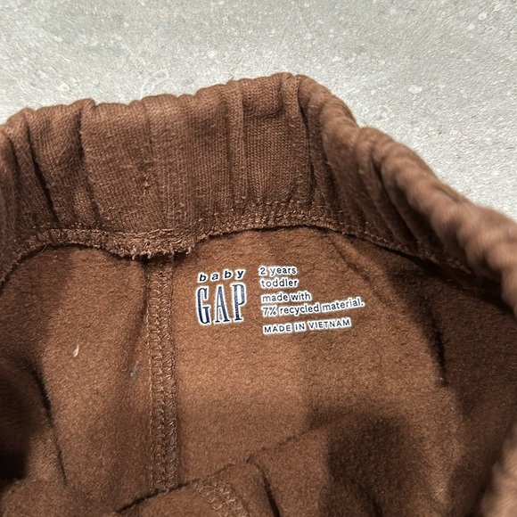 Set of two Zara Gap toddler winter cotton blend brown pants Bluey and bingo - Picture 4 of 4